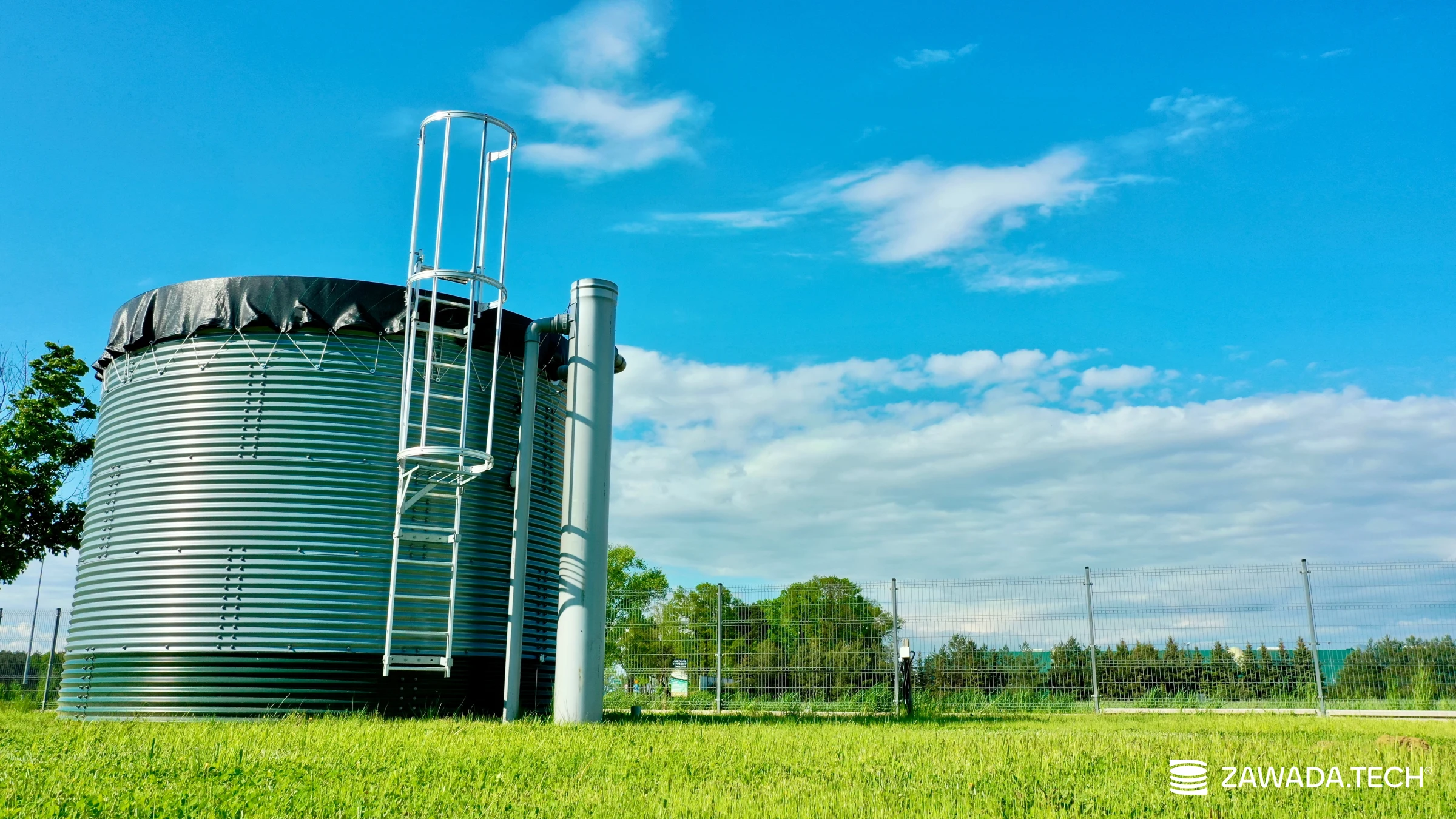 Typ zbiornika STANDARD, pojemność: 75 m3, woj. opolskie. Przeznaczenie: woda deszczowa, gruntowa